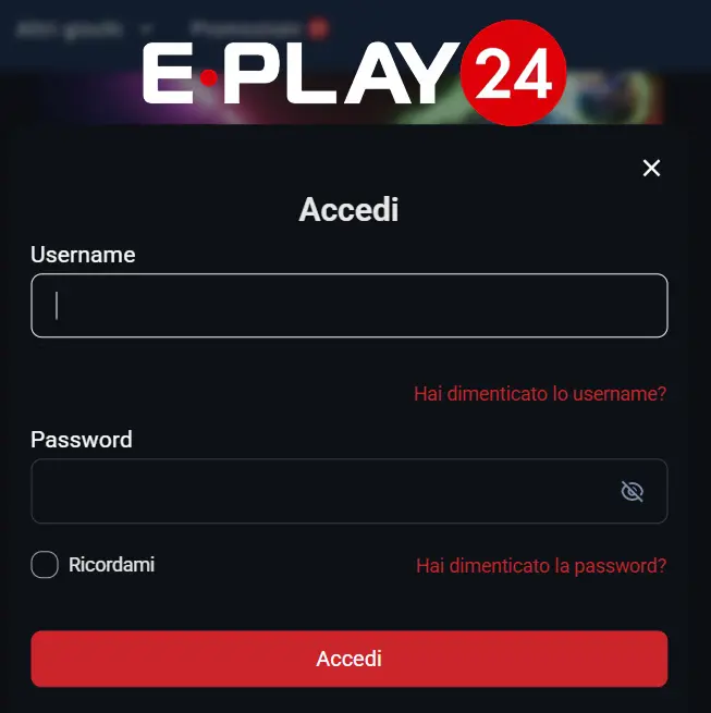 eplay24 accedi